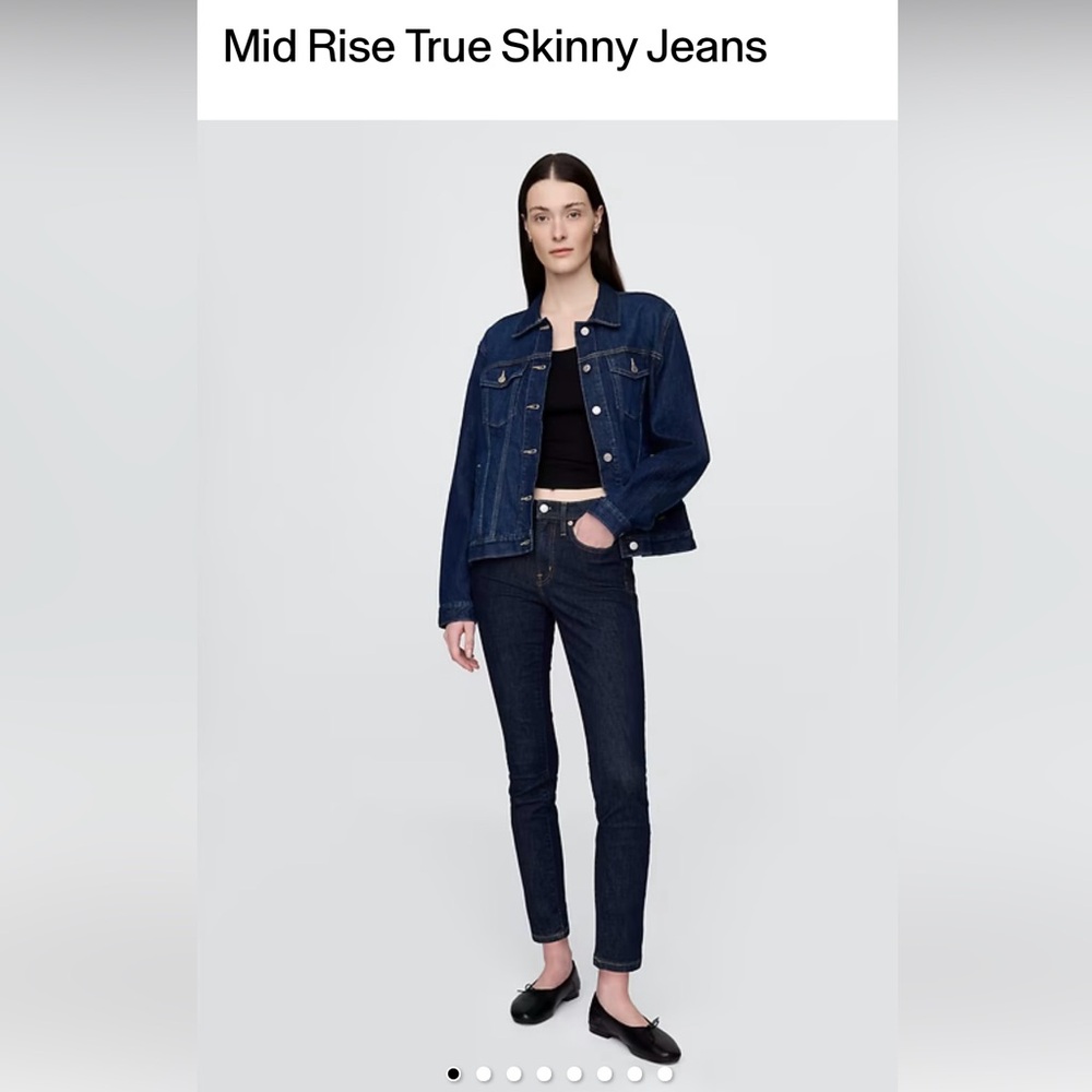 GAP Mid Rise True Skinny Jeans NWT